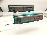 Roco 66572 HO Gauge Set of 2 FS Ariston/Indesit Sliding Wall Wagons