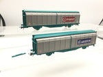 Roco 66572 HO Gauge Set of 2 FS Ariston/Indesit Sliding Wall Wagons