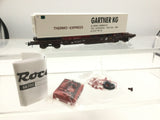 Roco 66700 HO Gauge OBB Flat Wagon with Trailer Load