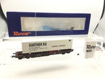 Roco 66700 HO Gauge OBB Flat Wagon with Trailer Load
