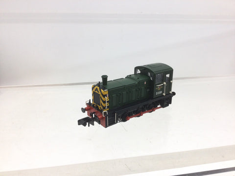 Graham Farish 371-061 N Gauge BR Green Class 03 D2388 (Wasp Stripes)