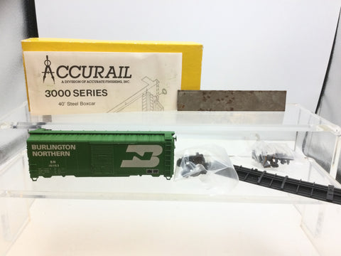 Accurail 3219 HO Gauge 40' Steel Boxcar Burlington Northern Kit