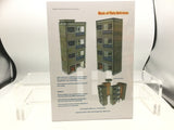 Organised Octopus 035 OO Gauge Low Relief Flats Entrance Block Laser Cut MDF Kit