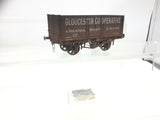 Dapol 7F-071-025W O Gauge 7 Plank Wagon Gloucester Cooperative 47 Weathered