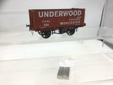 Dapol 7F-071-041 O Gauge 7 Plank Wagon Underwood Coal, Worcester 201
