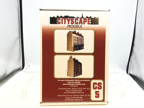 Cityscape Models CS5 OO Gauge Shop and Flats Card Kit