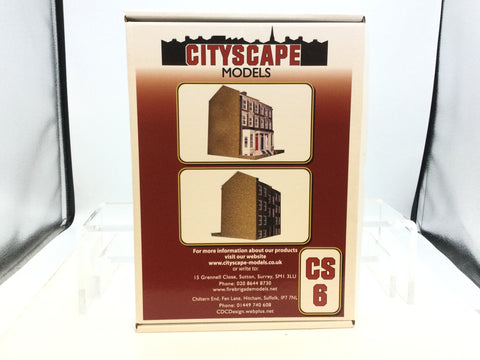 Cityscape Models CS6 OO Gauge Georgian Houses Card Kit