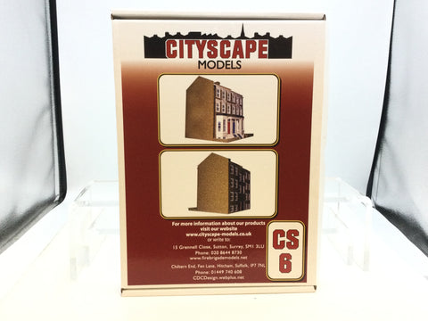 Cityscape Models CS6 OO Gauge Georgian Houses Card Kit