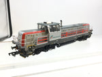 Rivarossi HR2900 HO Gauge Mercitalia Rail 1000 Silver/Red Diesel Loco (DCC FITTED)