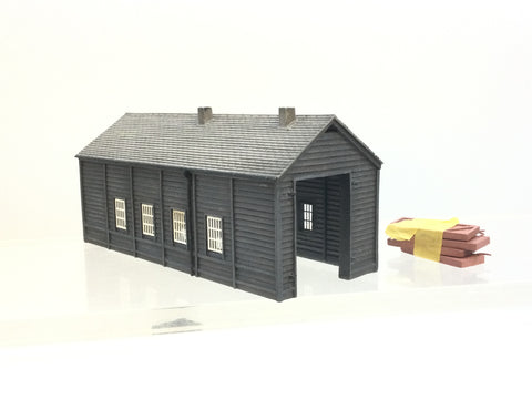 Graham Farish 42-096 N Gauge Wooden Engine Shed