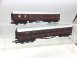 Hornby R433/R434 OO Gauge LMS Stanier Coaches x2