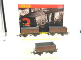 Hornby R6155 OO Gauge BR Stone Mineral Wagons Pack (3 Wagons)(L2)