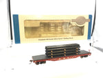 Bachmann 18913 HO Gauge ATSF Flat Wagon with Pipe Load