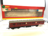Hornby R4747 OO Gauge BR Maroon Maunsell Non-Corridor Brake 3rd Coach S2629S