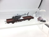 Roco 1910 HO Gauge DB Flat Wagon with Helicopter Load