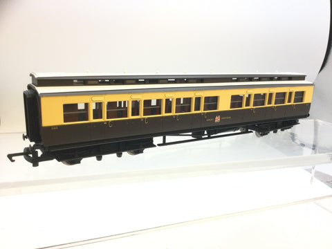 Hornby R4222 OO Gauge GWR Clerestory Composite Coach 3165