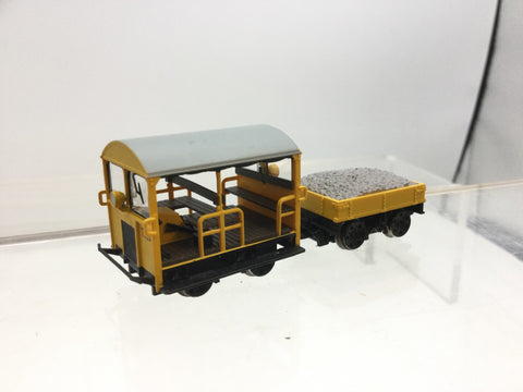 Bachmann 32-992 OO Gauge BR Engineers Yellow Wickham Trolley