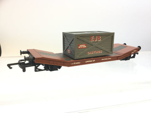 Hornby R6240A OO Gauge Lowmac Wagon EJB E260863
