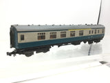 Graham Farish 0695 N Gauge BR Blue/Grey Mk1 Brake End Coach E21008 (L2)