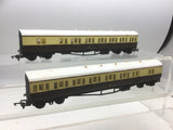 Airfix 54250 OO Gauge GWR Choc/Cream B Set Coach 6896 x2