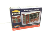 Bachmann 44-0545A OO Gauge Metal Platform Shelter - Red