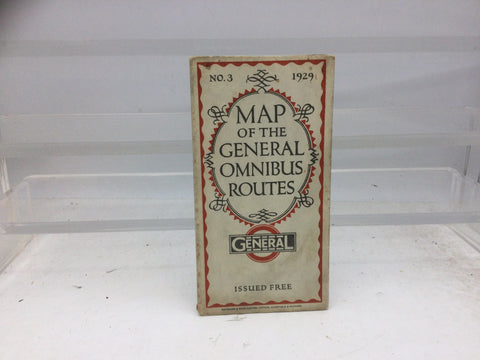 Map of the General Omnibus Routes No 3 - 1929