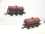 Dapol 4F-031-038 OO Gauge 6 Wheel Tank Wagon Pure New Milk (Weathered) x2
