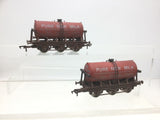 Dapol 4F-031-038 OO Gauge 6 Wheel Tank Wagon Pure New Milk (Weathered) x2