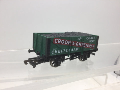 Dapol/Cotswold OO Gauge Green 5 Plank Wagon Crook and Greenway 29