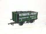 Oxford Rail 76MW7004B OO Gauge 7 Plank Wagon Weymouth & District Co-op