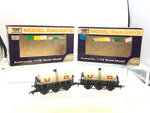 Dapol B762 OO Gauge UD 6 Wheel Milk Tank Wagon x2 (RENUMBERED)