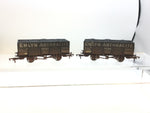 Dapol 4F-038-002 OO Gauge 20t Steel Mineral Wagon Emlyn Weathered x2 (RENUMBERED)