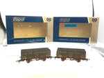 Dapol 4F-038-002 OO Gauge 20t Steel Mineral Wagon Emlyn Weathered x2 (RENUMBERED)