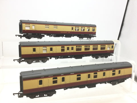 Lima OO Gauge BR Maroon/Cream Mk1 Coaches x3