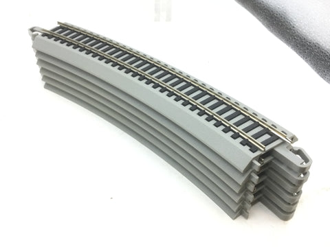 Bachmann 44503 HO Gauge E-Z Track 22" 22.5 Degree Curved Track x6