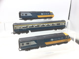 Hornby R332 OO Gauge Intercity HST 125 Blue/Yellow 3 Car Set ZERO 1 (L2)