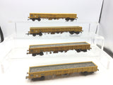 Dapol OO Gauge Network Rail JNA Ballast Wagon x4 (Weathered)