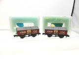 Peco NR-P111 N Gauge Lime Wagon Dowlow Lime x2