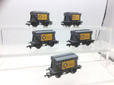 Dapol B578 OO Gauge Presflo Wagon Blue Circle Cement x5
