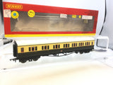 Hornby R4683 OO Gauge GWR Collett Bow Ended Corr Comp R/H Coach W6519