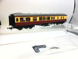 Hornby R4406A OO Gauge BR Red/Cream Hawksworth Brake 3rd Coach W2138W