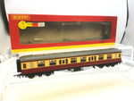 Hornby R4405A OO Gauge BR Red/Cream Hawksworth 3rd Class Coach W856W