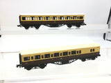 Graham Farish NR62W/NR63W N Gauge GWR Choc/Cream Suburban Coaches