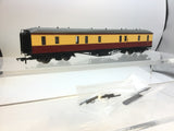 Hornby R4404A OO Gauge BR Red/Cream Hawksworth Passenger Brake Coach (RENUMBERED)