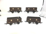 Bachmann 37-090 OO Gauge SR 7 Plank Wagon x4 (RENUMBERED)