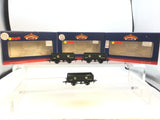 Bachmann 37-068 OO Gauge GWR 5 Plank Wagon Wooden Floor x3 (RENUMBERED)
