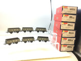 Bachmann 37-070 OO Gauge LMS 5 Plank Wagon x6 (RENUMBERED)