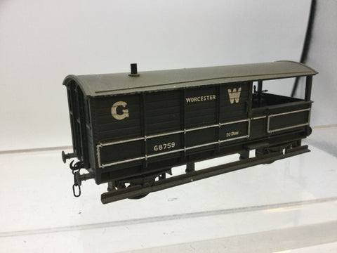 Replica 13551 OO Gauge GWR Toad Brake Van 68759 (LINK COUPLINGS)