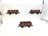 Bachmann 37-879 OO Gauge BR Bauxite Shock Absorbing Open Wagon x3 (RENUMBERED)