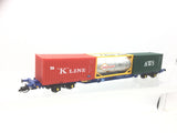 Hornby TT6030 TT:120 Gauge Touax KFA Container Wagon w 3x 20ft Containers